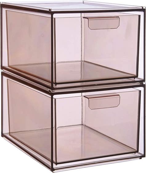 stackable plastic storage drawers